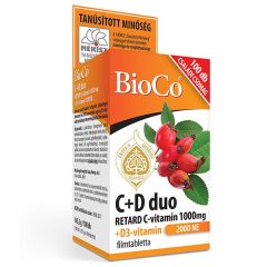 BioCo C+D duo retard c-vitamin+D3-vitamin 2000NE 100x